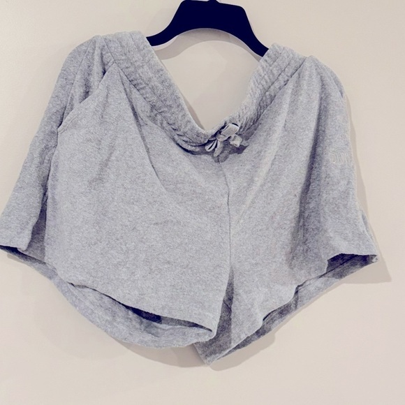 DKNY Women's Terry Cloth Relaxed Shorts Gray, women’s short - Picture 6 of 11